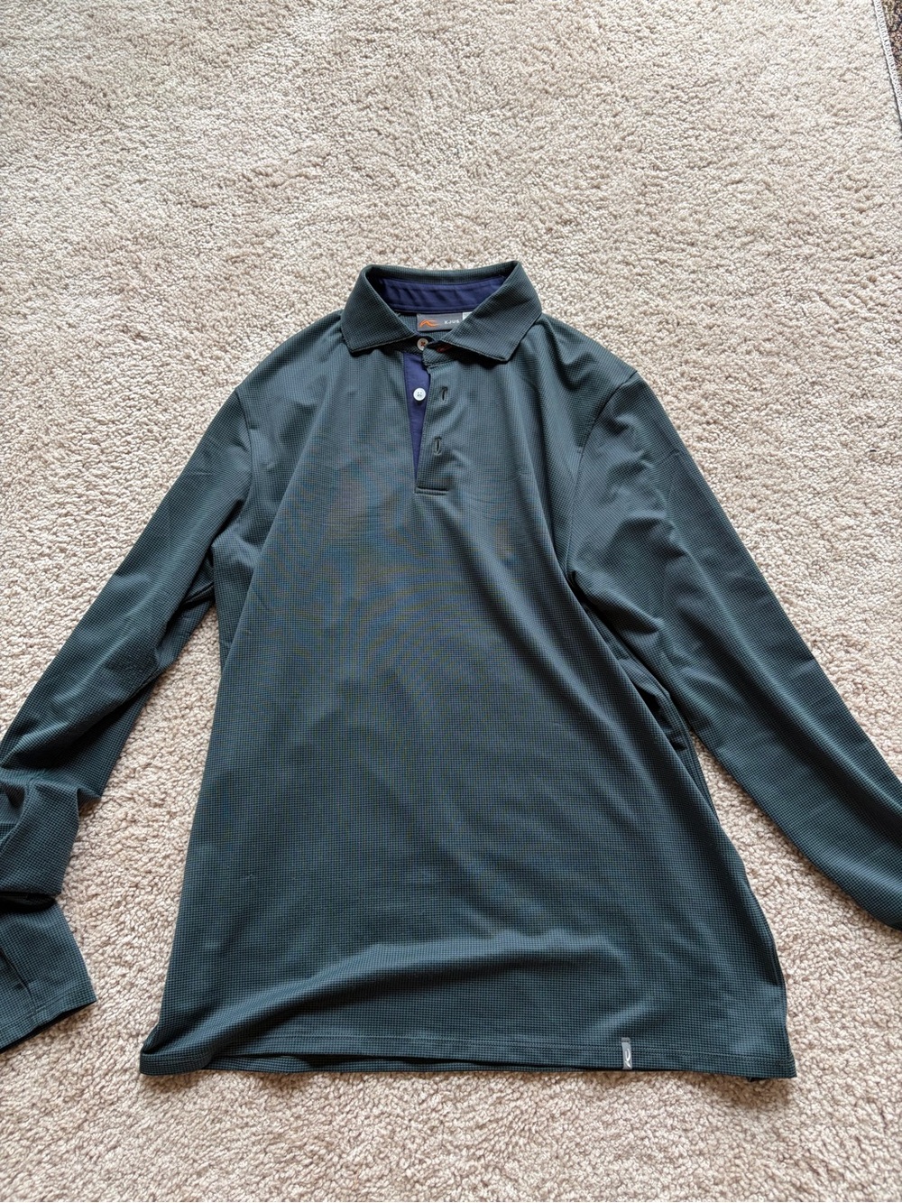 Kjus long sleeve golf shirt